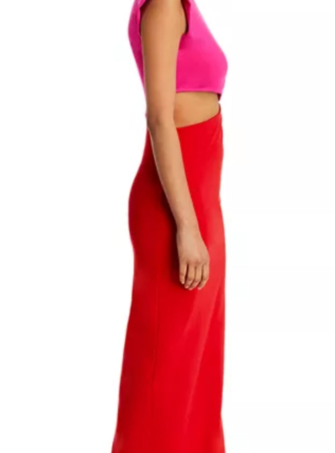 PINK/ RED MAXI DRESS