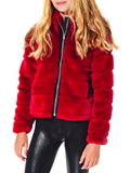 MIA - Red Lux Fur Jacket