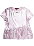 Andy Shimmer Lavender Ruffle Top