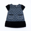 Grey Quilted Dress