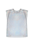 Silver Shoulder Pad Tee
