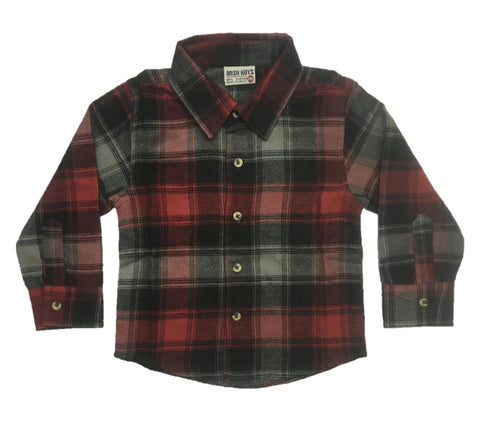 Black Red Flannel Shirt