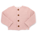 Knit Button Down Sweater Pink