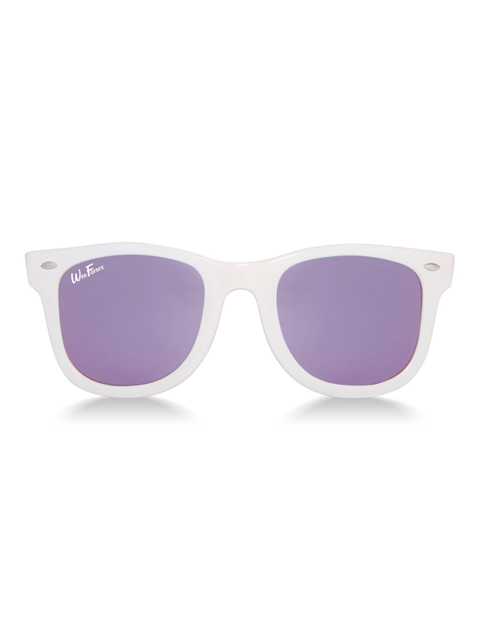 Polarized White & Purple Sunglasses