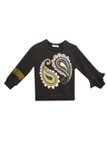 Black Paisley Sweatshirt
