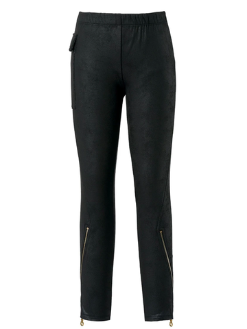 Black Faux Suede Leggings