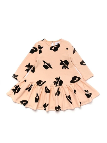 Pale Pink Cats &amp; Hats Dress