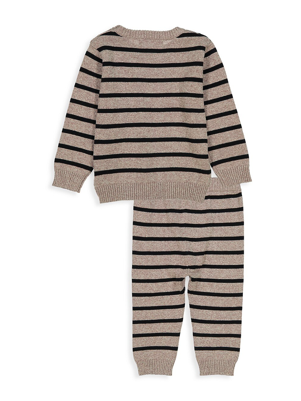 2-Piece Stripe Bear Sweater & Joggers Set