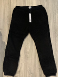 Black Sherpa Sweatpants