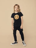 HuxBaby - Black Smiley Tee