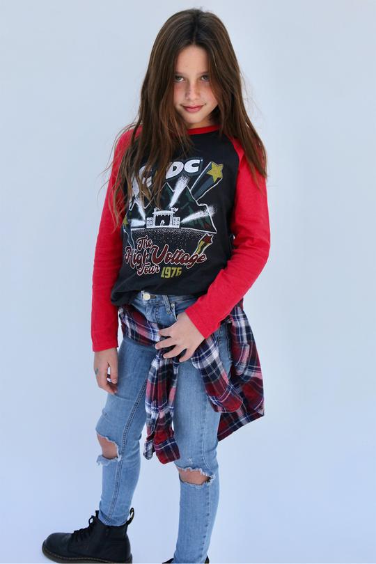 Rowdy Sprout - AC/DC Raglan