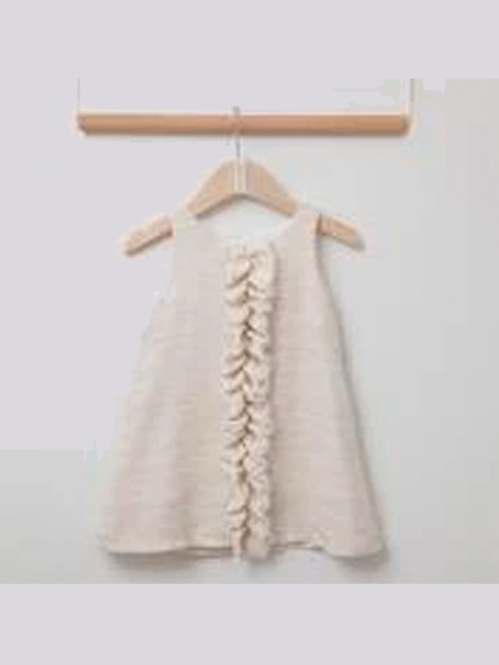 Gold Tweed Dress w/ Headband