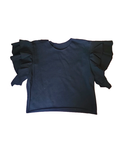 Black Ruffle Shirt