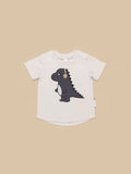 Huxbaby - Retro Dino Tee Almond