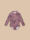 Huxbaby - Leopard Swimsuit Dusty Rose