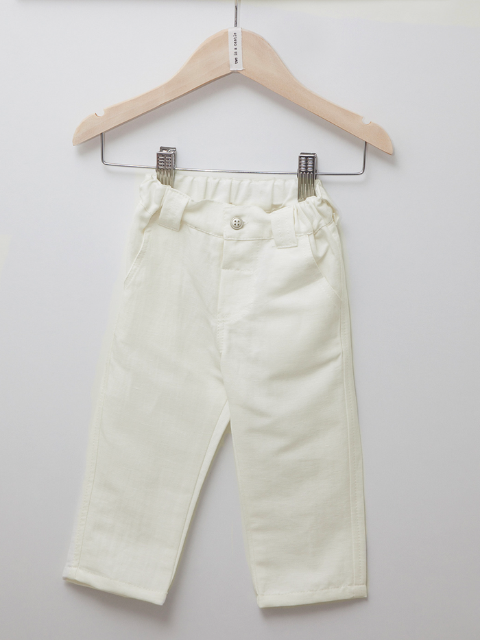 Beige Linen Pants