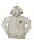 Hacci Grey Zip Up Hoodie