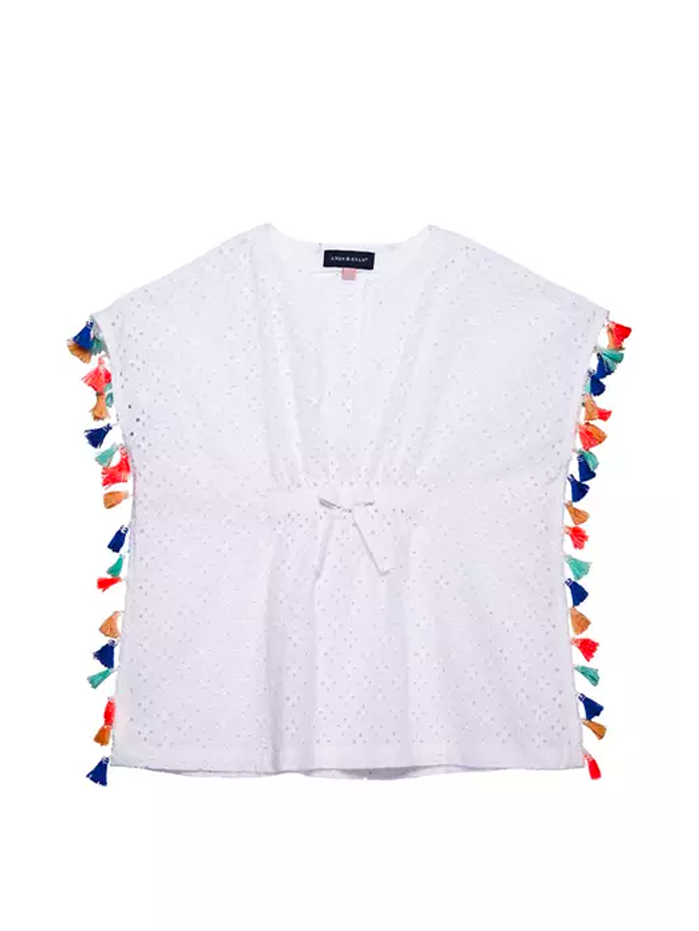 Girls White Eyelet Cover Up