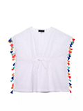 Girls White Eyelet Cover Up