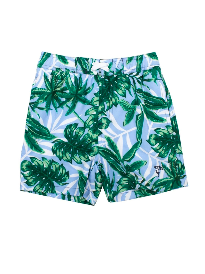 Blue Palm Trunks
