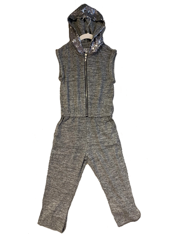 Gray Heather Romper