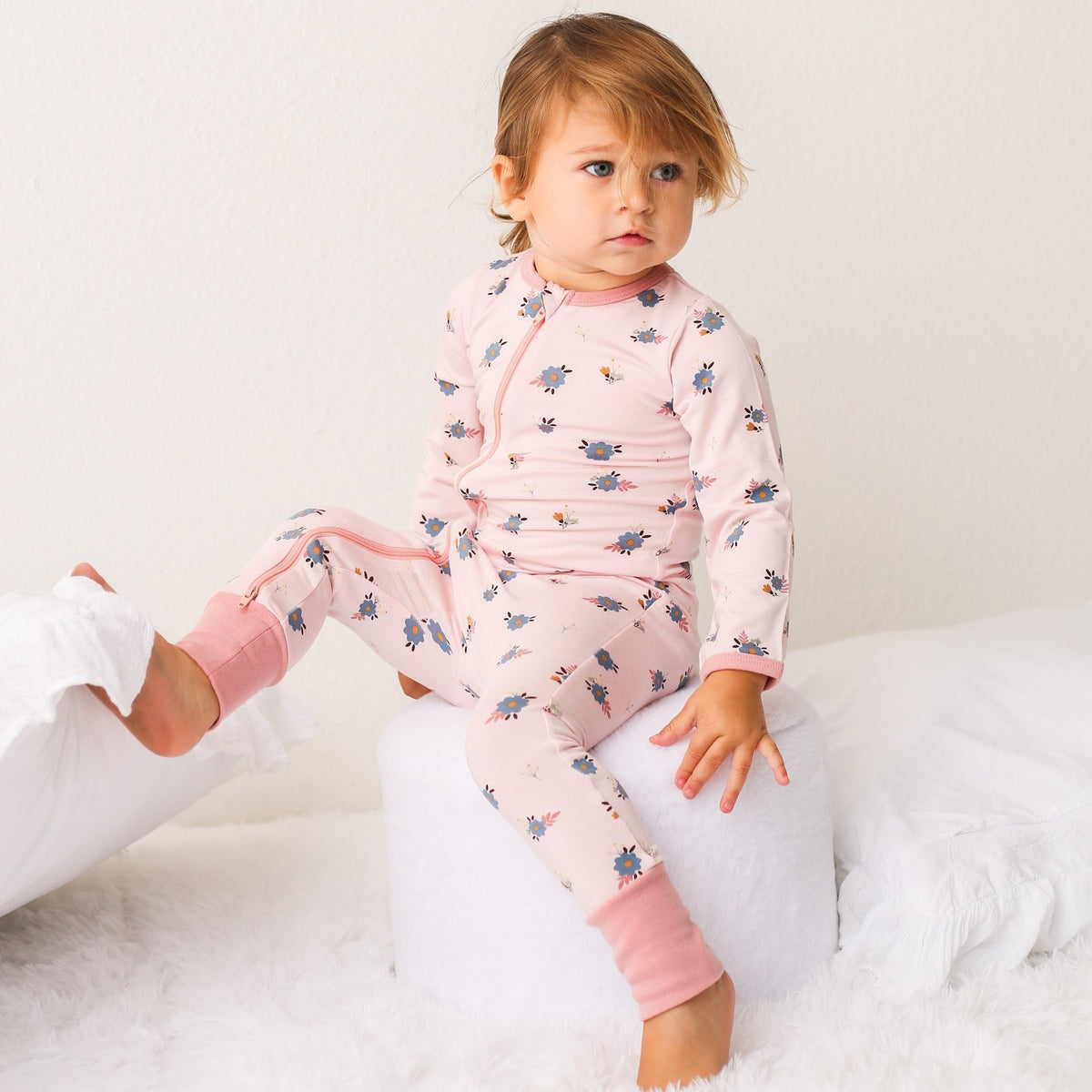 Bestaroo - Tiny Florals Pink Romper